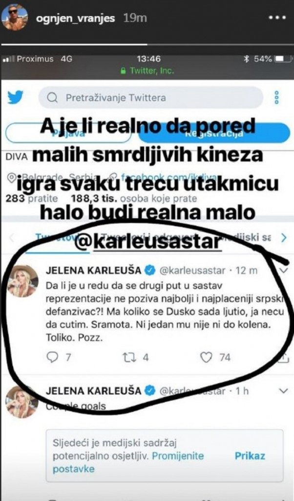 Odgovor Ognjena Vranješa Jeleni Karleuši