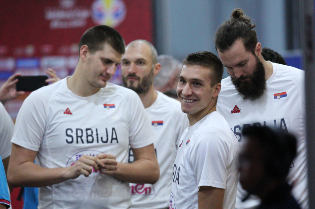 srpski košarkaši pred meč sa Argentinom, Srbija