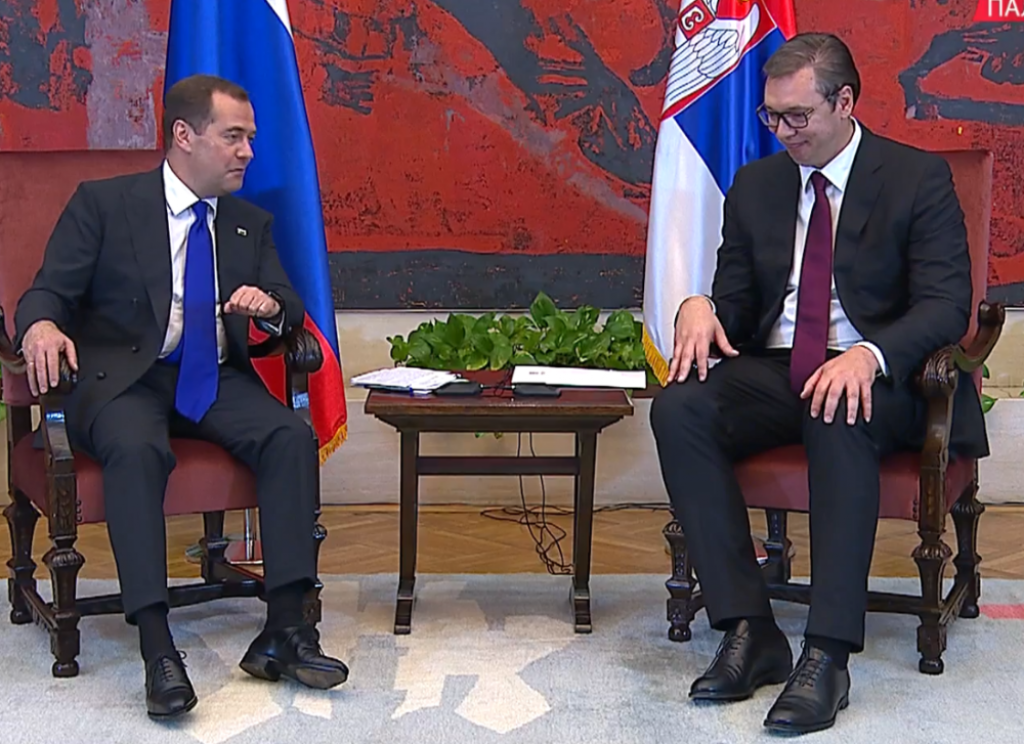 Aleksandar Vučić i Dimitrij Medvedev