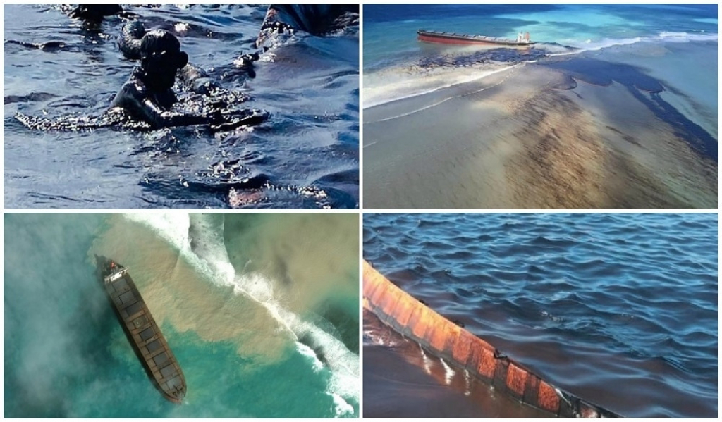 Mauricijus, izlivanje nafte iz tankera