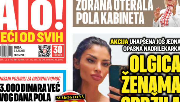 NASLOVNA STRANA Uhapšena još jedna opasna nadrilekarka: Olgica ženama spržila grudi i lica!