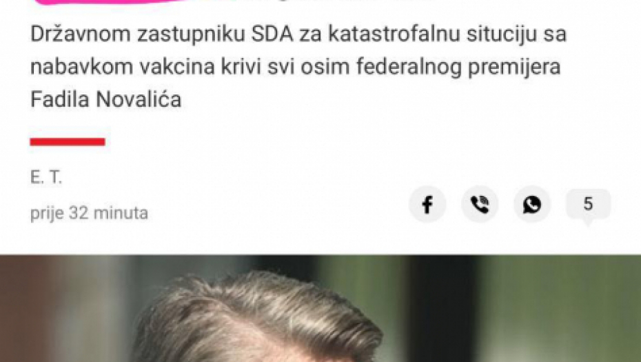 Šemsudin Mehmedović naišao na osudu javnosti u BiH