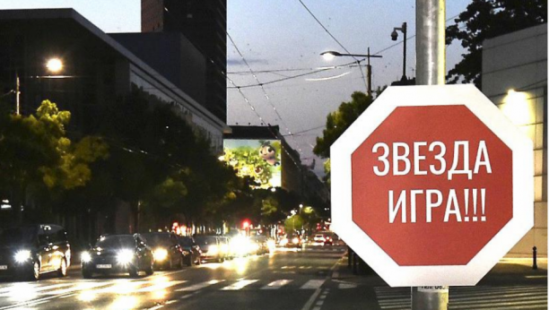 ZVEZDA IGRA! Beograd dobio posebnu signalizaciju, crveno-beli na originalan način pozivaju navijače na Marakanu! (FOTO)