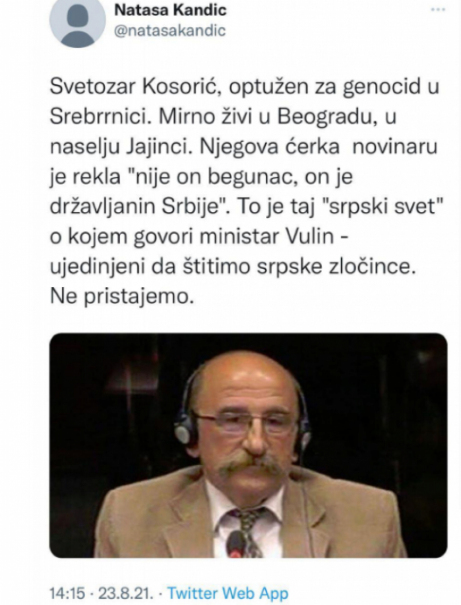 MARINIKINA PROMOTERKA TRAŽI JOŠ GLAVA Nataša Kandić: Srbi su zločinci, hapsi i isporučuj! (FOTO)