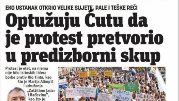 ĐILAS UDARIO NA LAŽNE EKOLOGE: Oteli ste proteste da pravite političku kampanju!