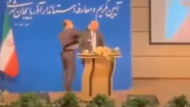ŠAMARČINA ODJEKNULA KAO BOMBA Iranskom guverneru se još uvek crveni obraz! (VIDEO)