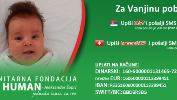 NAJLEPŠA VEST DANA Skupljen novac za bebu Vanju, novo čudo Srbije