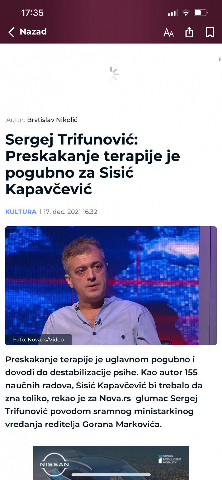 BESRAMAN UDAR NA DARIJU KISIĆ Sergej Trifunović najniže vređa ministarku