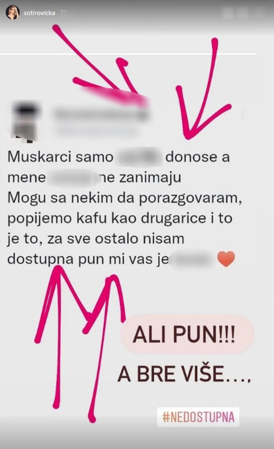SMUČILI JOJ SE MUŠKARCI! Srpska pevačica objavila šok poruku na društvenim mrežama: Oni samo donose sr*nje!