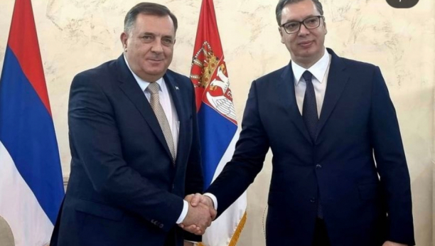 OGROMNA LJUBAV ZA SRBIJU, TVOJA ULOGA JE KLJUČNA Milorad Dodik podržao predsednika Srbije u izbornoj trci