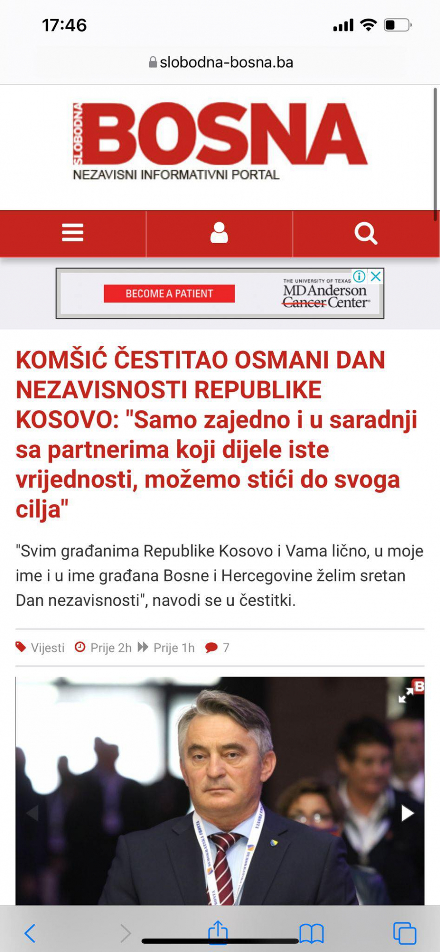 SKANDAL! Željko Komšić neovlašćeno čestitao 