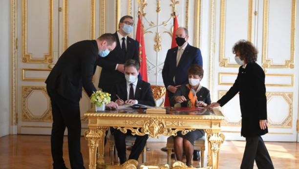 SRBIJA I MONAKO UNAPREĐUJU SARADNJU Potpisan sporazum u prisustvu predsednika Srbije Aleksandra Vučića