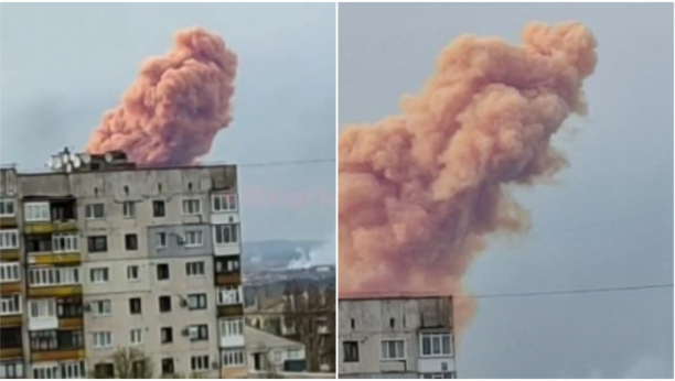 HEMIJSKA KATAKLIZMA NAKON NOVOG NAPADA Eksplozija u skladištu opasnih materija na istoku Ukrajine (FOTO/VIDEO)