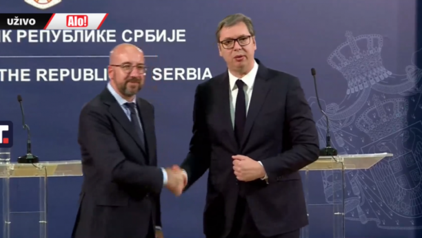 “CILJ SRBIJE JE DA UBRZA SVOJ EVROPSKI PUT”  Predsednik Vučić nakon posete Šarla Mišela (VIDEO)