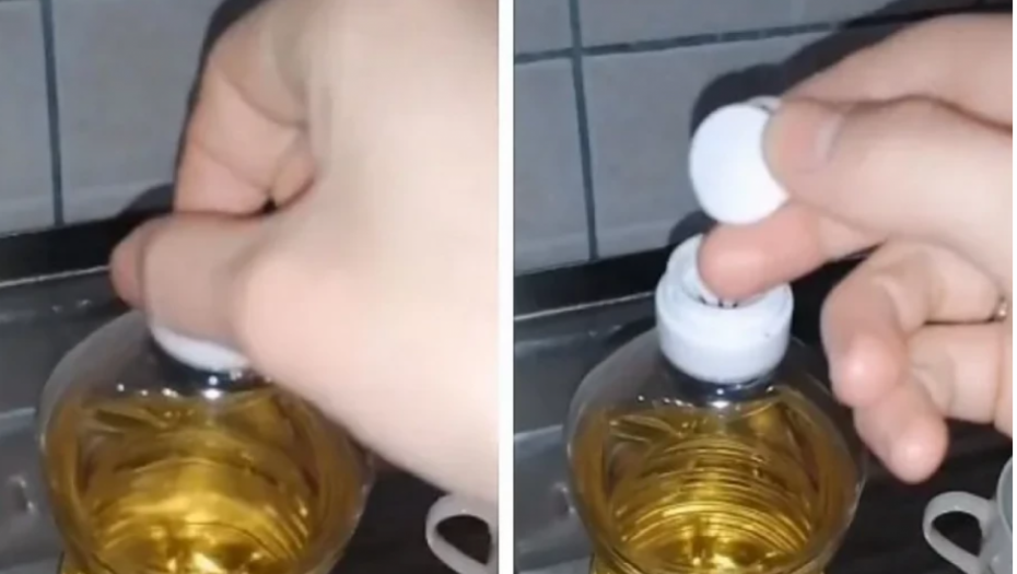 TRIK KOJI SIGURNO NISTE ZNALI Nikako ne bacajte ovaj deo poklopca sa flaše ulja! (VIDEO)