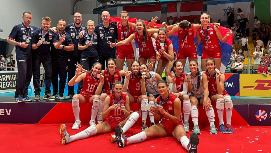 Mlade odbojkašice Srbije osvojile srebro na Evropskom prvenstvu