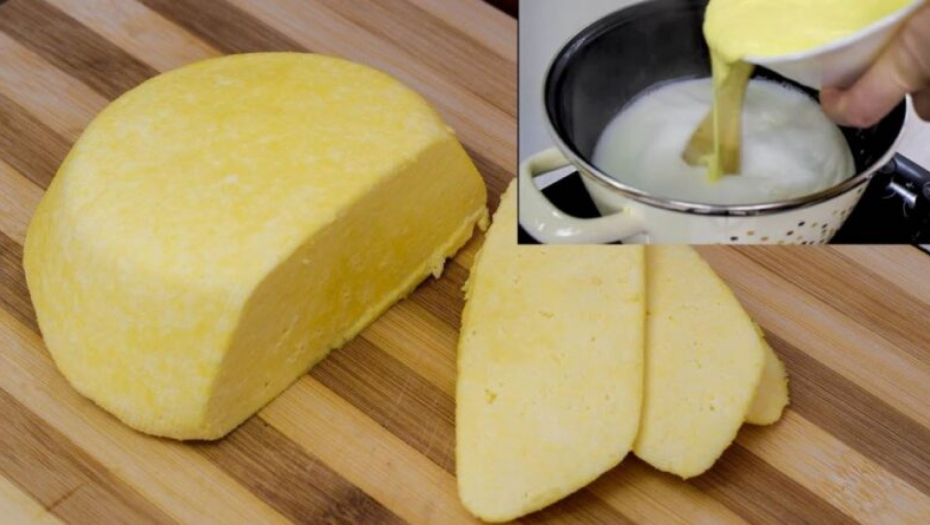 JEFTINIJI I UKUSNIJI OD KUPOVNOG  Sipajte jaja u ključalo mleko i napravite domaći sir, bez aditiva