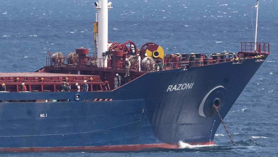 ODBIJEN ZBOG KAŠNJENJA ISPORUKE Teretni brod "Razoni" koji je isplovio iz Odese vratio se u tursku luku