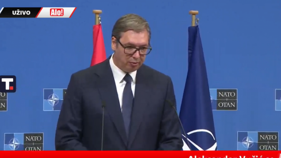 "SRBIJI NE TREBAJU STRANE BAZE" Predsednik Vučić u Briselu: Lažu već 180 dana!