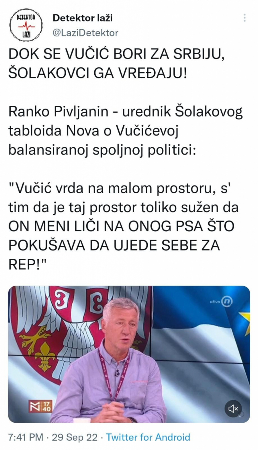 OPOZICIJA I NJENI MEDIJI ZNAJU SAMO DA VREĐAJU Smeta im i ono što je najbolje za našu zemlju - balansirana i mudra politika predsednika Vučića
