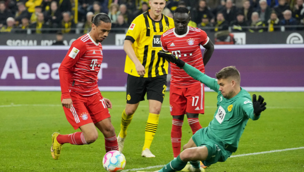 SPEKTAKULARAN DERBI U NEMAČKOJ Bajernu malo 2:0, Dortmund u poslednjim sekundama izvukao bod (VIDEO)