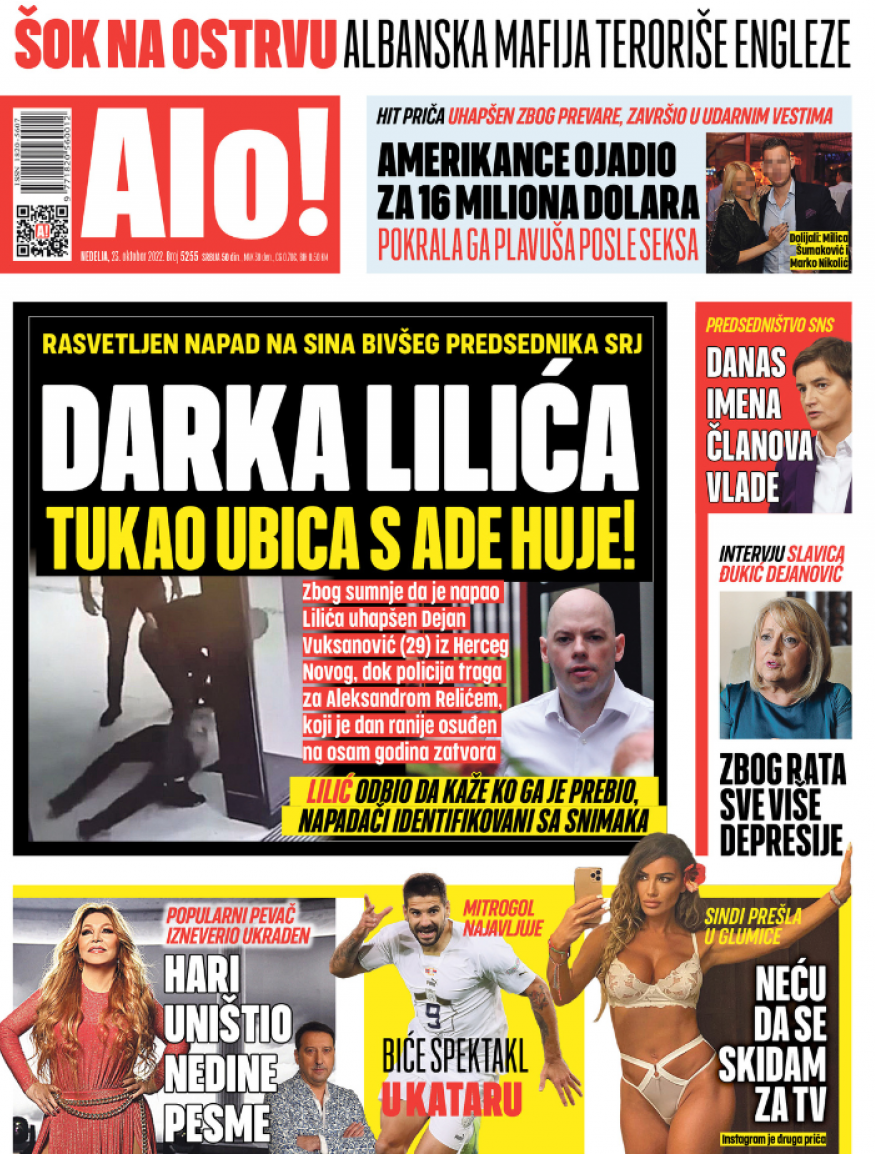 ISTRAGA Rasvetljen napad na sina bivšeg predsednika SRJ: Darka Lilića tukao ubica s Ade Huje!