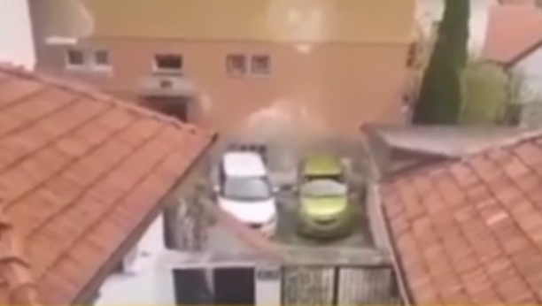 POLICIJA UHVATILA LOPOVE NA KROVU Pogledajte šok snimak iz Sarajeva (VIDEO)