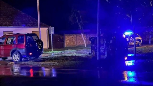 AUTOMOBIL SE PREVRNUO I UDARIO U BANDERU Ponovo saobraćajka u Melencima, povređeno šest osoba (FOTO)