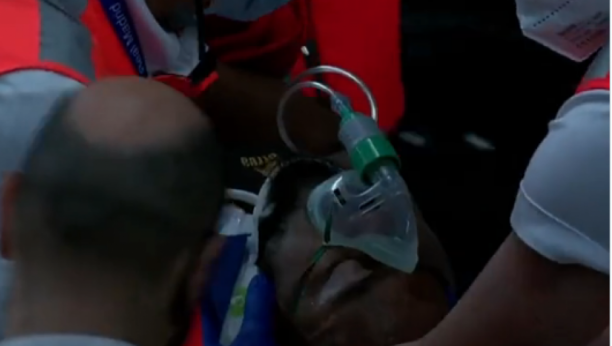 DRAMA Bivši košarkaš Zvezde dobio lakat u glavu, iznet na nosilima, davali mu kiseonik (VIDEO)