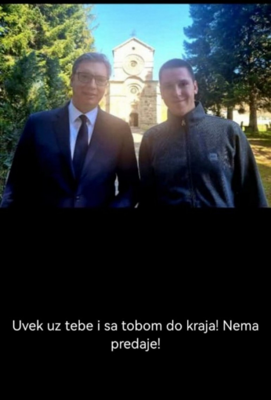 UVEK UZ TEBE I SA TOBOM DO SAMOG KRAJA Sin predsednika Vučića poslao moćnu poruku ocu - nema predaje! (FOTO)
