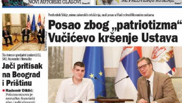 SKANDAL! Tajkunski medij poziva na zabranu zapošljavanja Nikole Nedeljkovića!