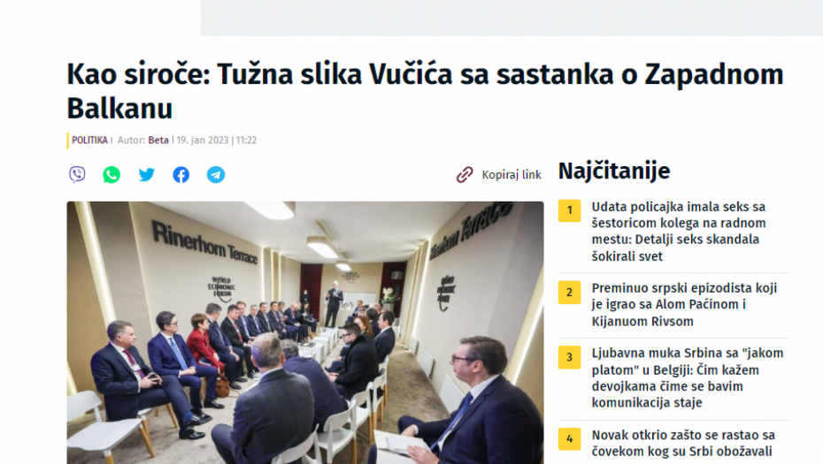 NE MOŽE JADNIJE! NOVA napala Vučića zbog mesta na kom sedi!  (FOTO)