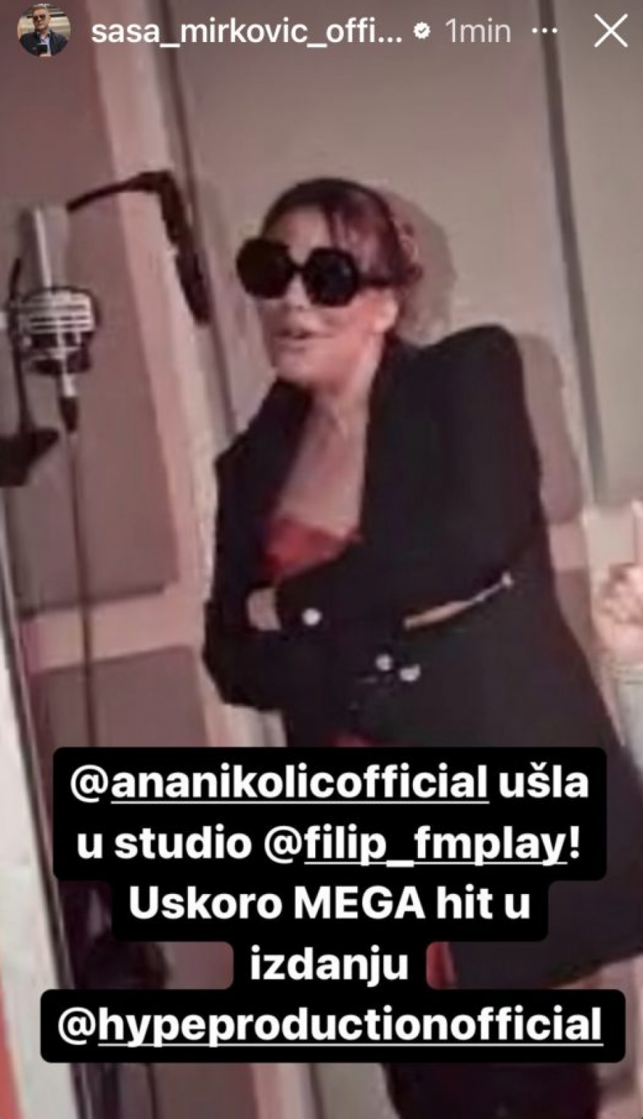 “JA SAM PI*KO ANA”  Ana Nikolić ušla u studio i priprema veliko iznenađenje