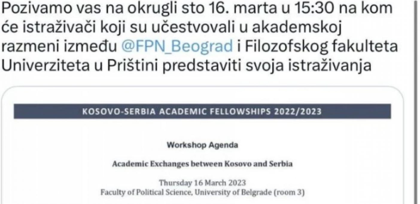 NOŽ U LEĐA SOPSTVENOJ DRŽAVI Fakultet političkih nauka priznao Kosovo!