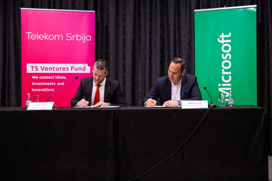 Potpisan ugovor o saradnji između TS Ventures fonda Telekoma Srbija i američke kompanije Microsoft