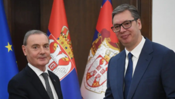 OTVOREN RAZGOVOR SA SPECIJALNIM IZASLANIKOM O’SALIVENOM Vučić:Ponovio sam da je Srbija posvećena saradnji sa EU u oblasti spolјne, bezbednosne i odbrambene politike