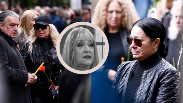 TUGA NA NOVOM GROBLJU Kolege jecaju na sahrani Lane Toković, ispraćena je na večni počinak uz pesmu (FOTO)