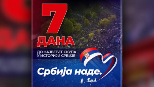 JOŠ SEDAM DANA DO SKUPA SRBIJA NADE Cela zemlja će biti u Beogradu 26. maja!
