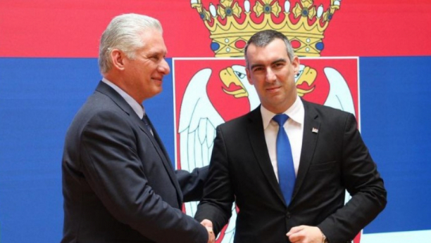 Vladimir Orlić sa predsednikm Kube