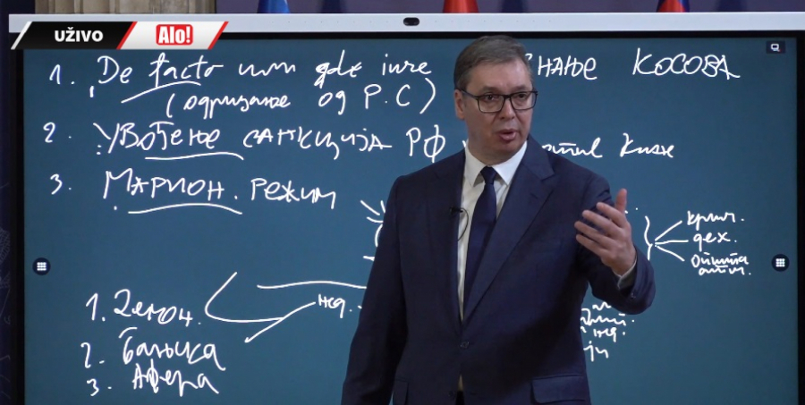 Obraćanje naciji predsednika Srbije Aleksandra Vučića