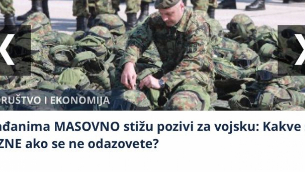 Opozicioni mediji o srpskoj vojsci