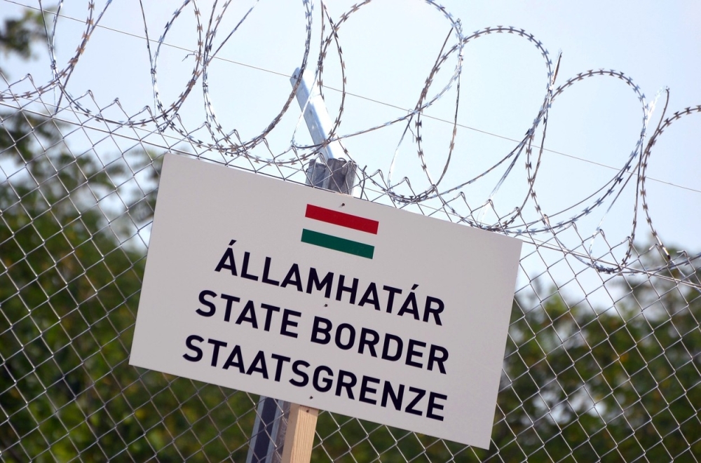 Mađarska Ograda Granica Migranti