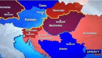 slovacka mapa Slovačka pripojila BiH Srbiji   alo.rs slovacka mapa