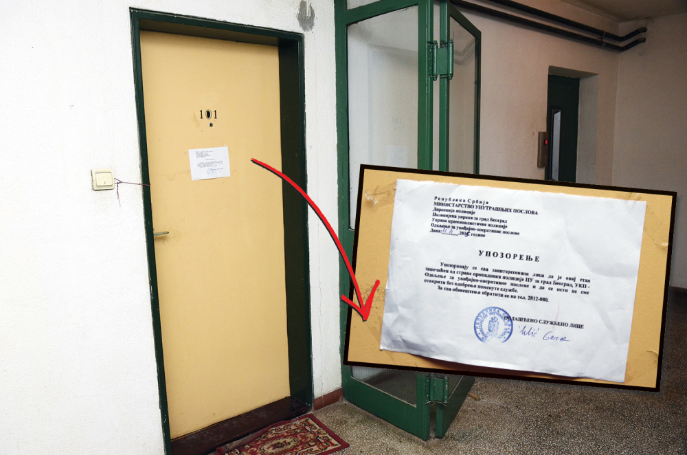 Policija  zapečatila stan na Vidikovcu