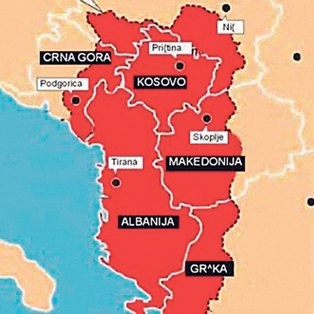velika albanija karta Albanci nam otimaju Preševo!   alo.rs velika albanija karta