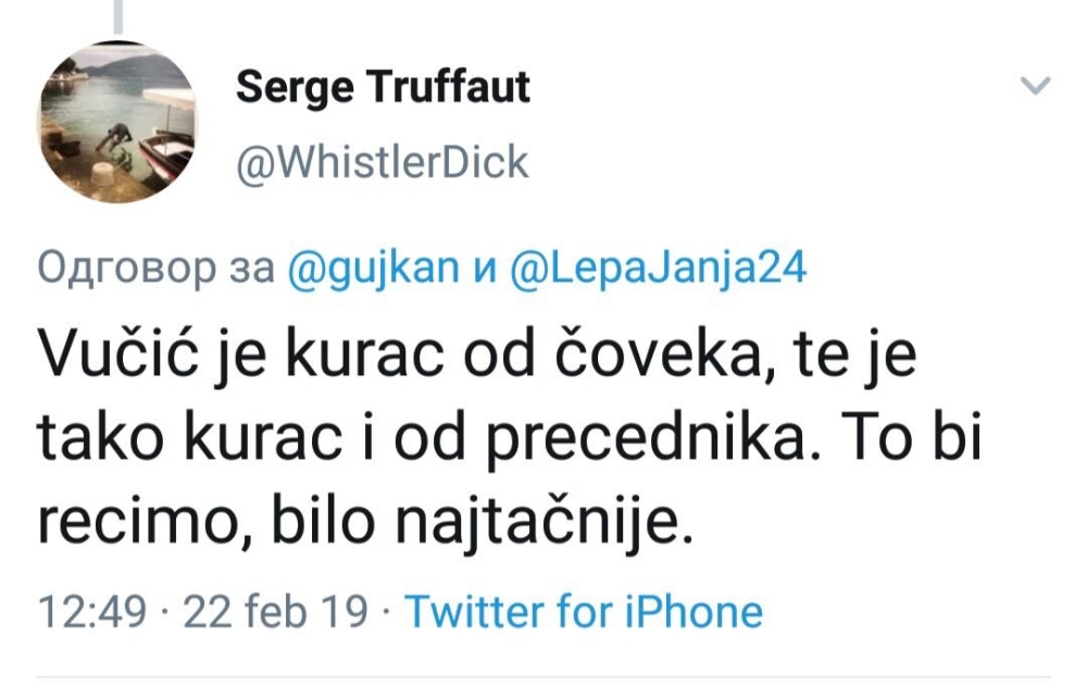 Tvit Sergei Trifunovic