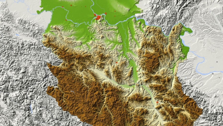 Srbija Mapa Karta Srbije