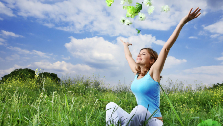 Livada Trava Cveće Devojka