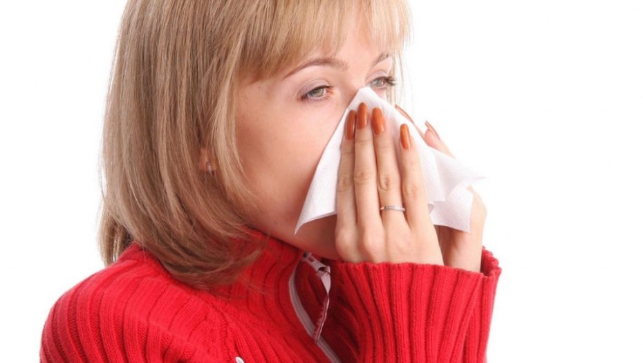 Žena Kijavica Alergija Papirna maramica Prehlada Bolest Duva nos