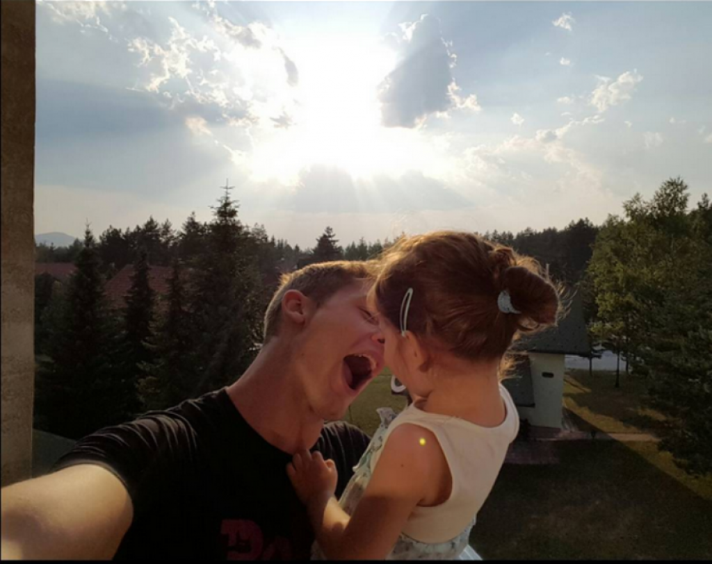 Aleksandar Radojičić sa ćerkom